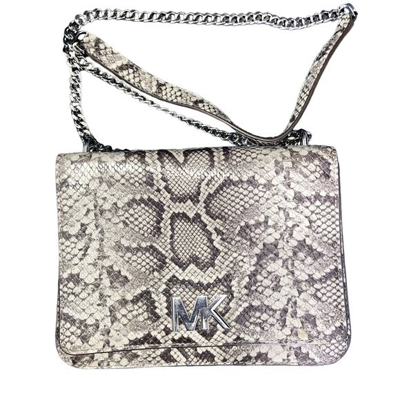 Michael Kors Crossbody Bag Mott Snake Embossed Leather New * - Picture 1 of 6